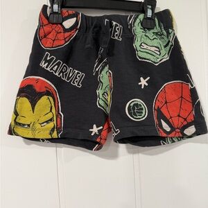 H&M Kids' Black Marvel Superhero Shorts